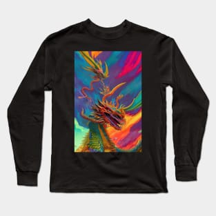 Rainbow Dragon Long Sleeve T-Shirt